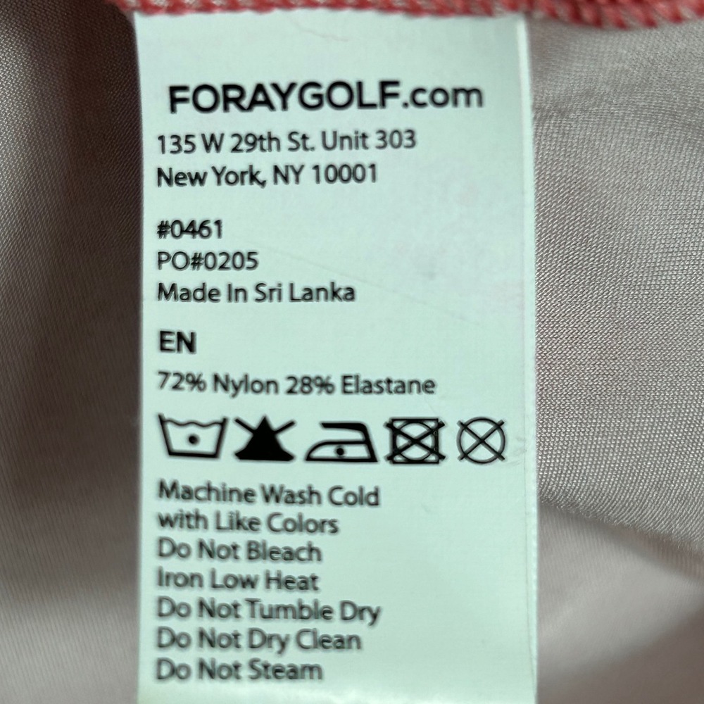 Foray Golf Womens XL Sleeveless Polo Shirt Coral Pink Kapalua Butterfly Logo - Picture 8 of 9